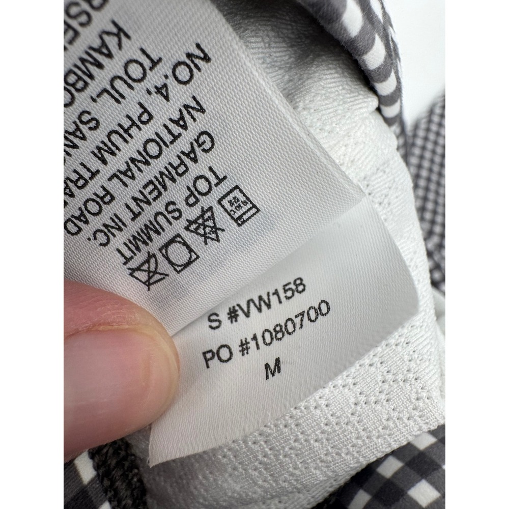 Vuori Volley Skirt & Daily Bra Set Womens XS/M Gingham Black White Activewear - Picture 7 of 10